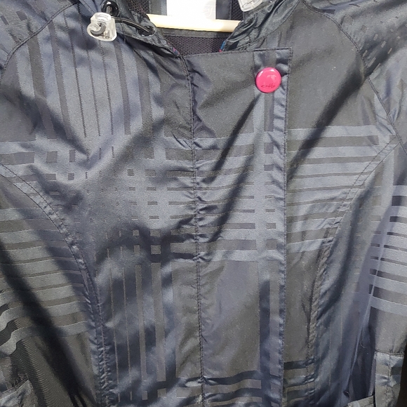 Oakley Light Spring Fall Black & Gray Trench Coat Jacket, Medium - Picture 2 of 10